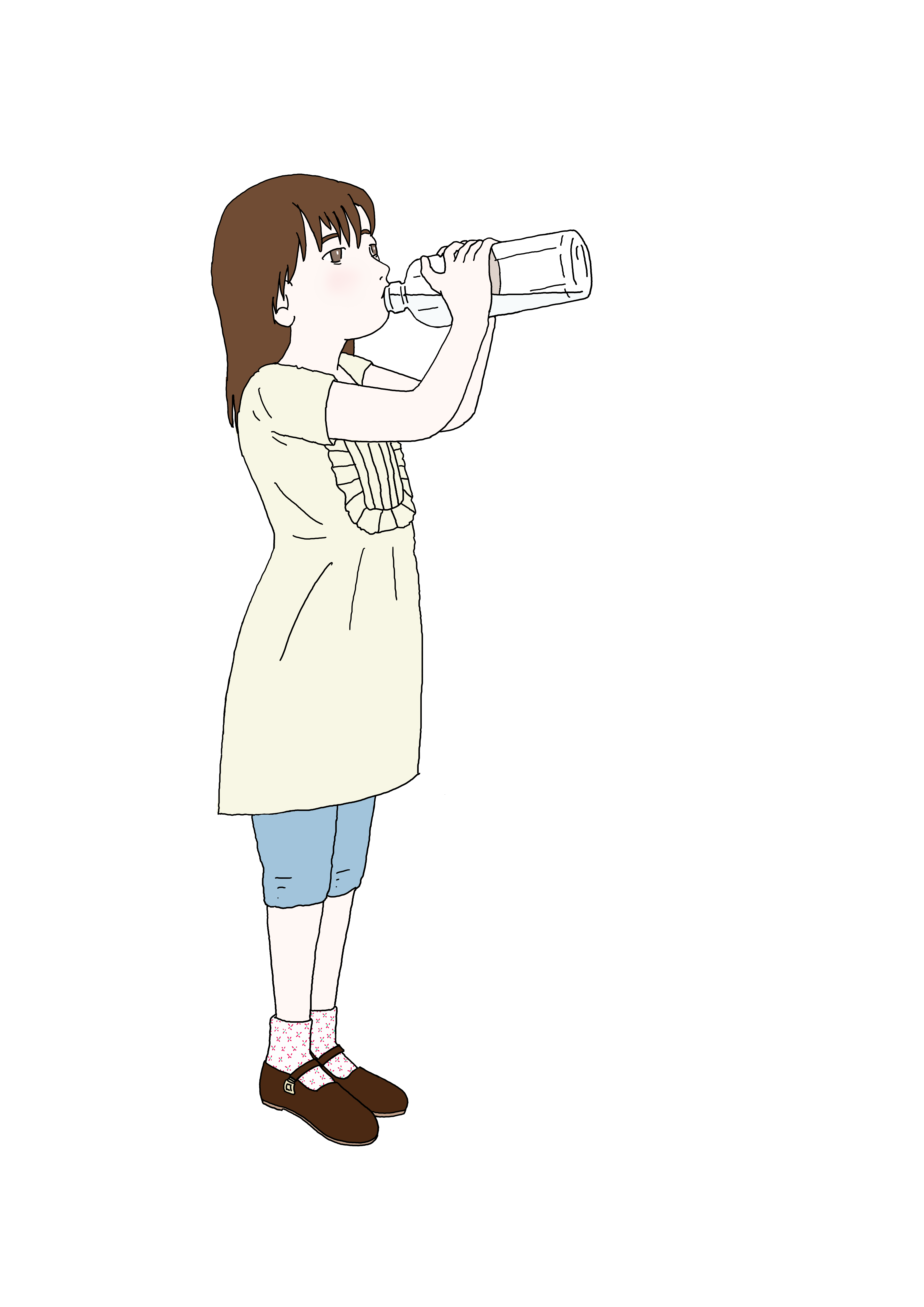 経口補水|女の子